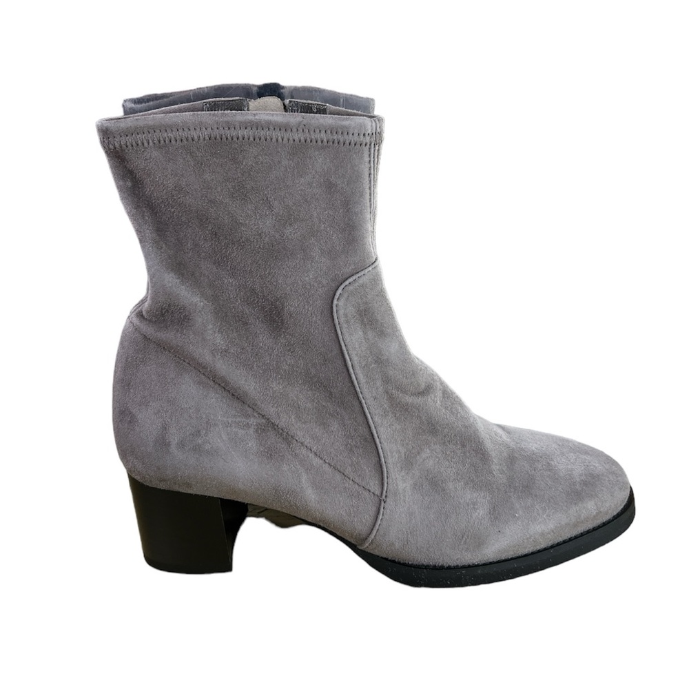 Pas De Rouge Grapho Gray Suede Boots